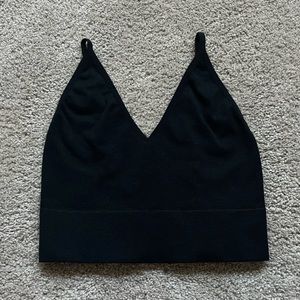 Bozzolo black cropped tank top